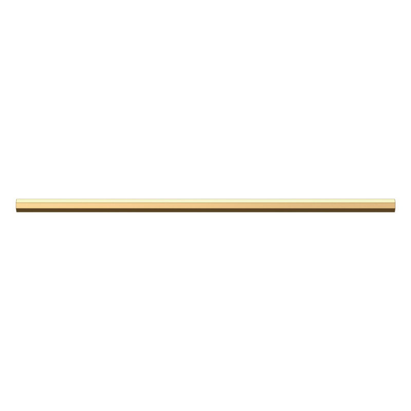 4419 Octagonal Pull, 12" CTC, Polished Brass