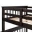 Lit superposé simple au-dessus de double avec rangement et garde-corps pour chambre à coucher Stairway-2004752881