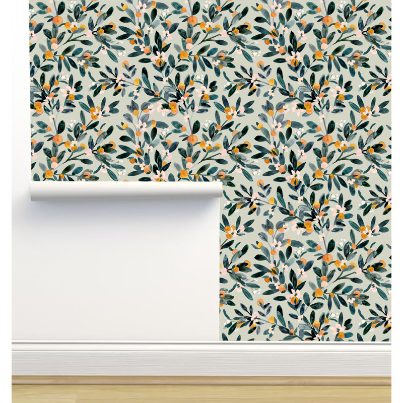 Rouleau de papier peint texturé L 6 pi x l 24 po Crystal, Sauge argentée