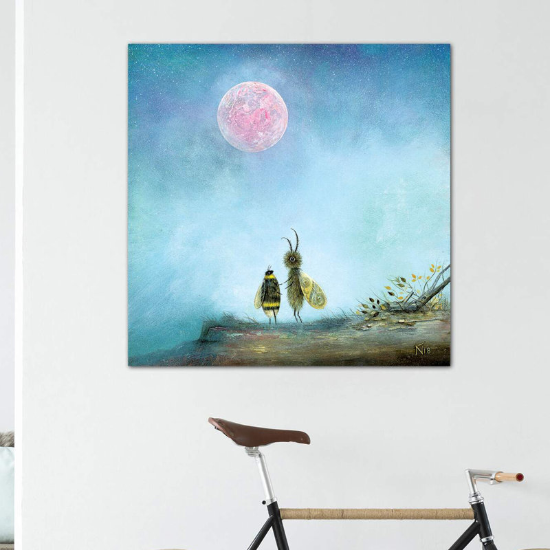 Le message de Neil Thompson - reproduction d'art, H 37 po x l 37 po x P 1,5 po, Toile tendue, Pas de tapis