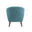Chaise d'appoint rembourrée en lin avec repose-pieds en bois d'hévéa Arlaith-490469269