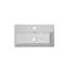 Meuble-lavabo de 21,6 po avec lavabo en céramique - Gris 24Vb06-21Mgr. Design contemporain. Artisanat du bois. Rangement généreux. Lavabo hygiénique et durable. Assemblage requis 24Vb06-21Mgr Conception élégante
