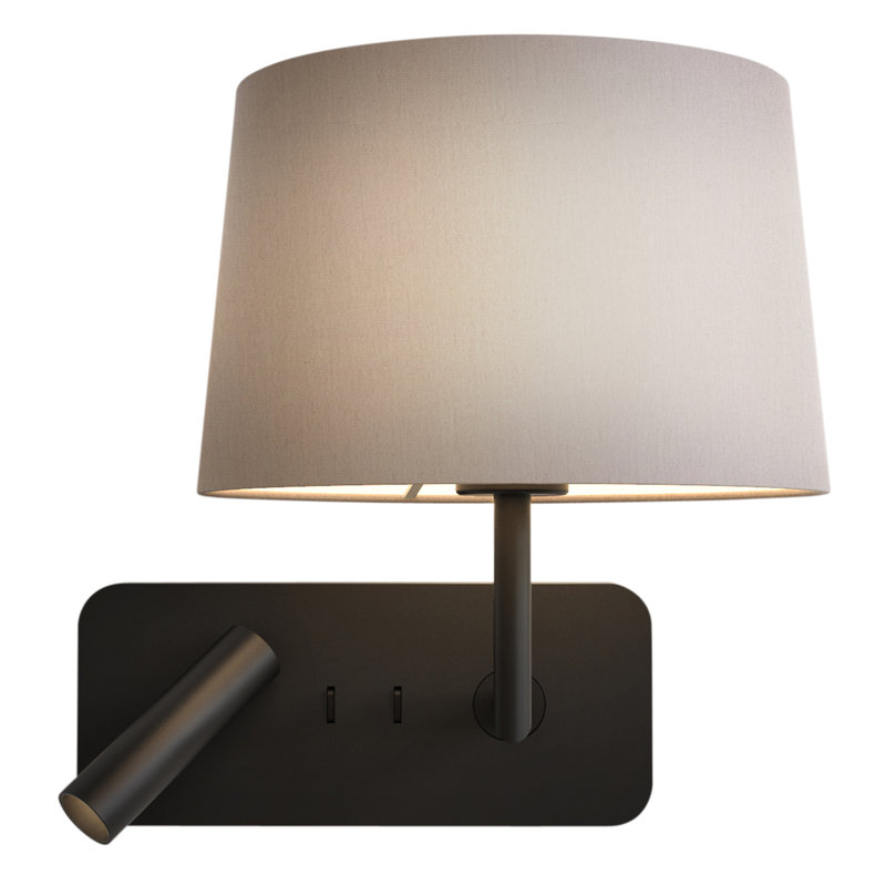 Side By Side 2 - Light Sconce, Matte Black, Putty