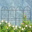 Paquet de 4 treillis de jardin en métal 71 po x 19,7 po antirouille pour plantes grimpantes-130846818