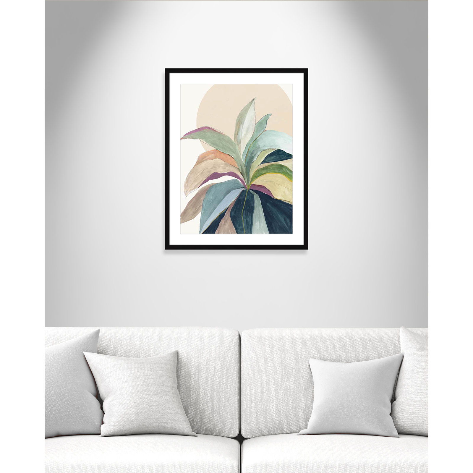 Sherbrooke Sunny Bright Leaves II by Asia Jensen Print, 29.5" H x 23.5" W x 2" D, Yes, Black Single Picture Frame