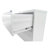 4-Drawer Lateral File Cabinet, White Metal Filing Cabinet with Lock for Office Storage
