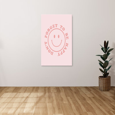 "Be Happy" par CAD Designs, reproduction sur toile