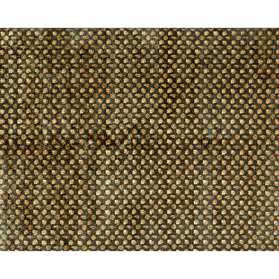 Tapis vert olive et doré noué à la main de haute qualité