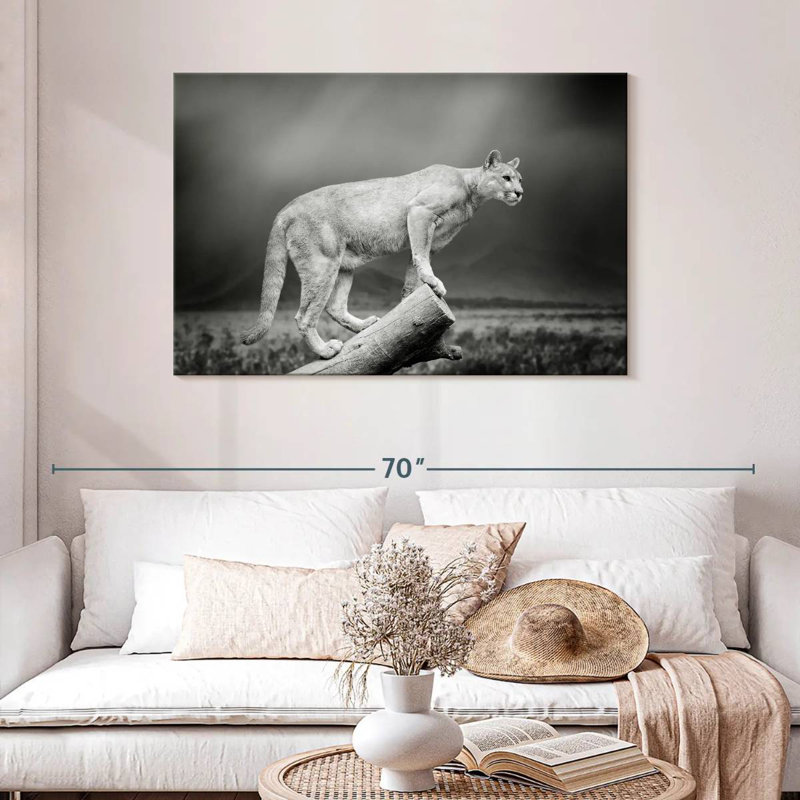 Crowle Dramatic Cougar, 30" H x 45" W