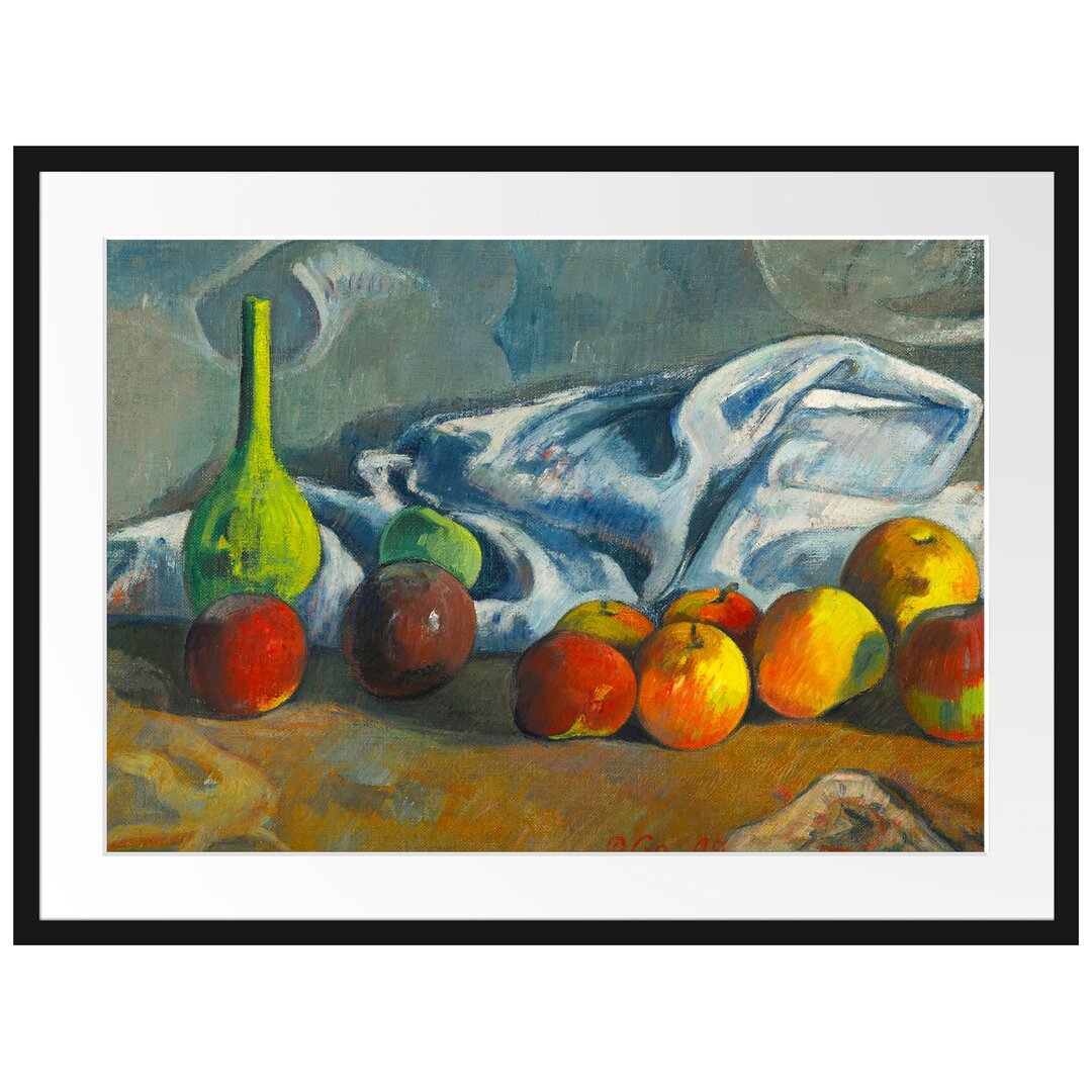 Gerahmter Kunstdruck Still Life with Apples von Paul Gauguin