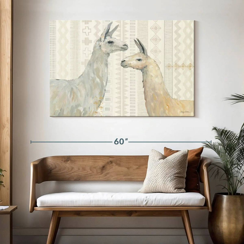 Brampt Llama Land I, 32" H x 48" W