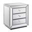 Armoire à 3 tiroirs avec finition miroir en perles