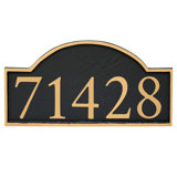 Soft Serif 1-Line Wall Address Plaque