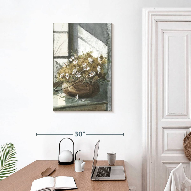 Daisies In The Window, 30" H x 20" W