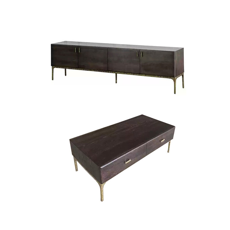 Combinaison simple avec meuble télé et table basse