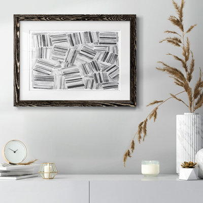 Motif matelassé III, impression sur papier encadrée
