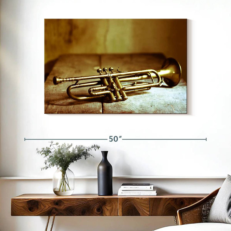 Abarca Old Golden Trumpet, 26" H x 39" W