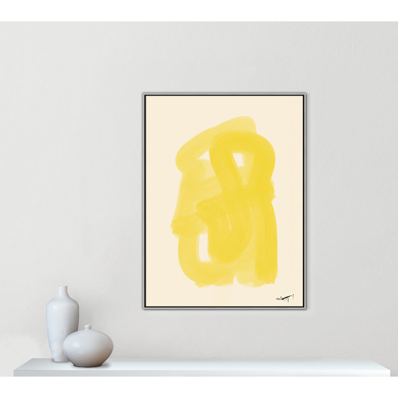 «Shillington Matin Dete Print» par N.Atelier, H 49,5 po x l 37,5 po, Argent argent