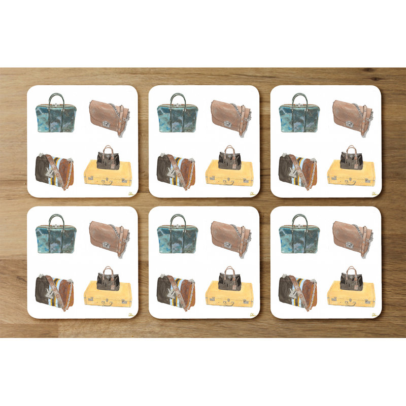 Square 6 Piece Coaster Set