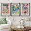 Classical Artwork "Vibrant coloré, décoration murale Henri Matisse, images murales de paysage abstrait moderne, grande impression sur toile encadrée, ensemble de 3 pièces" 16 "x 24" x 3 pièces, 24 "x 36" x 3 pièces-91875224-91875228