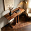table d'entrée minimaliste en bois massif de style nordique-557925058