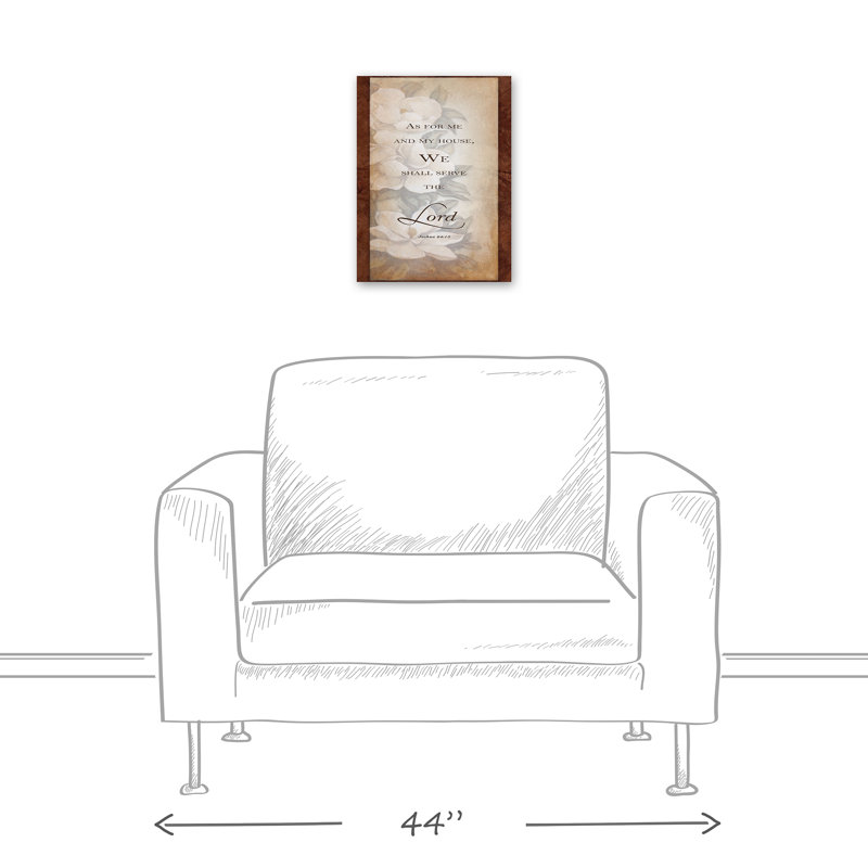 Serve the Lord sur toile, H 16 po x l 12 po x P 1,25 po, Sans cadre