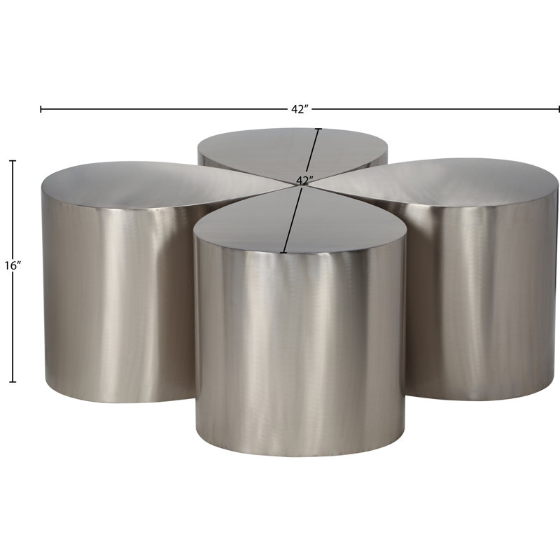 Huewitt Coffee Table, Silver
