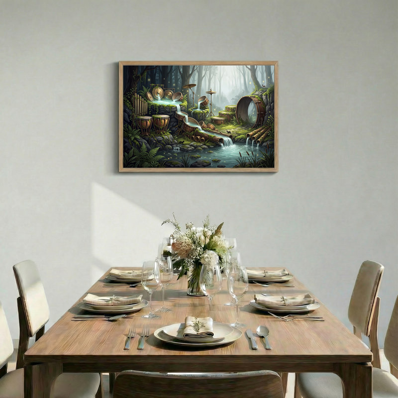 Art mural sur toile Fantasy Forest, 32"H x 48"W