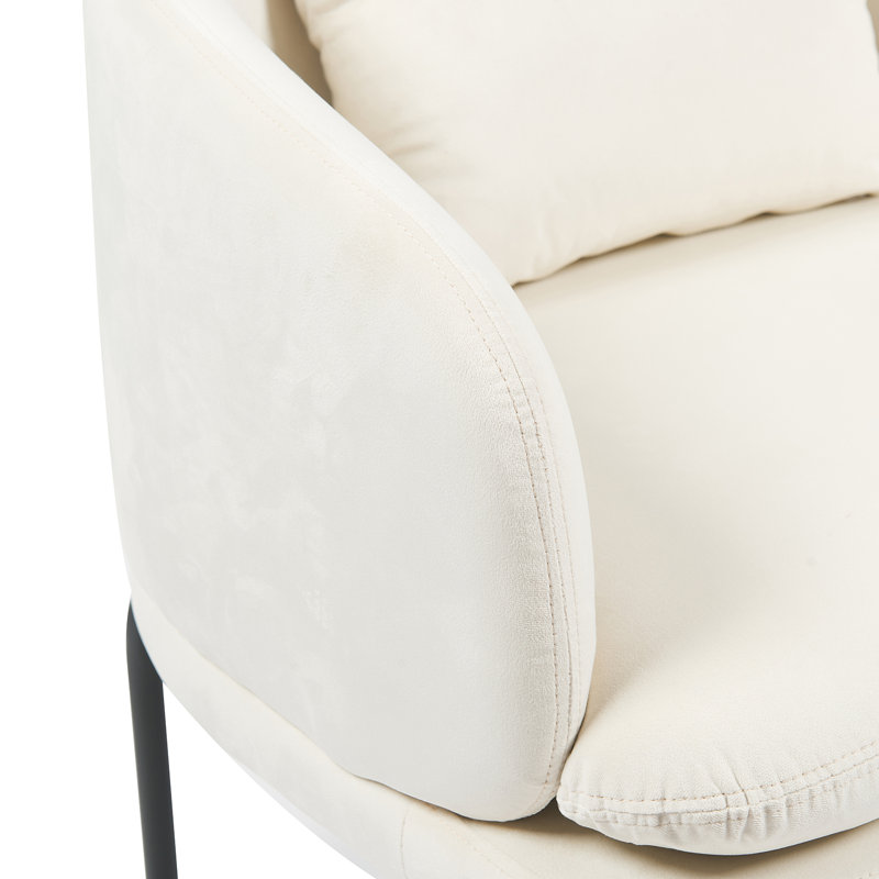 Vivien Velvet Occasional Chair, Beige