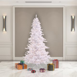 Vickerman 10' White Fir Artificial Christmas Tree, Warm White Dura-lit LED Lights