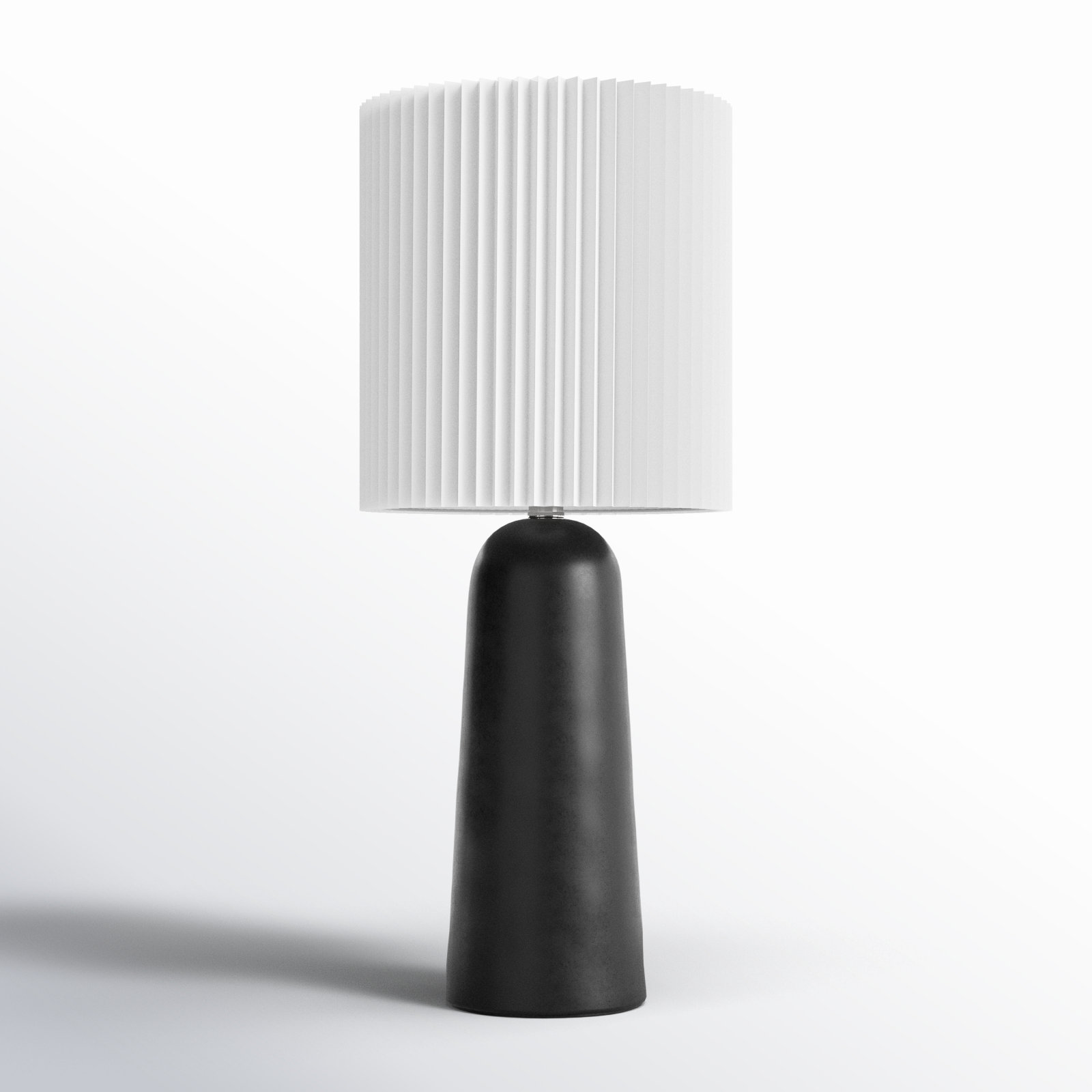 Racine Ceramic Table Lamp, Black