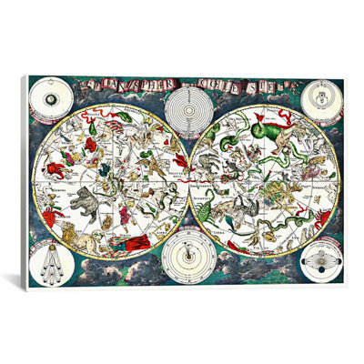 Antique Maps Frederik Wit - Graphic Art on Canvas