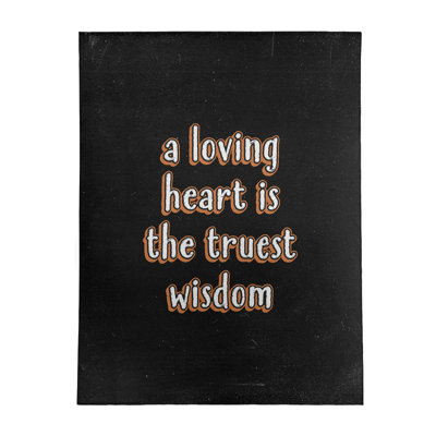 Tapis en poly-tableau noir style "love quoted"