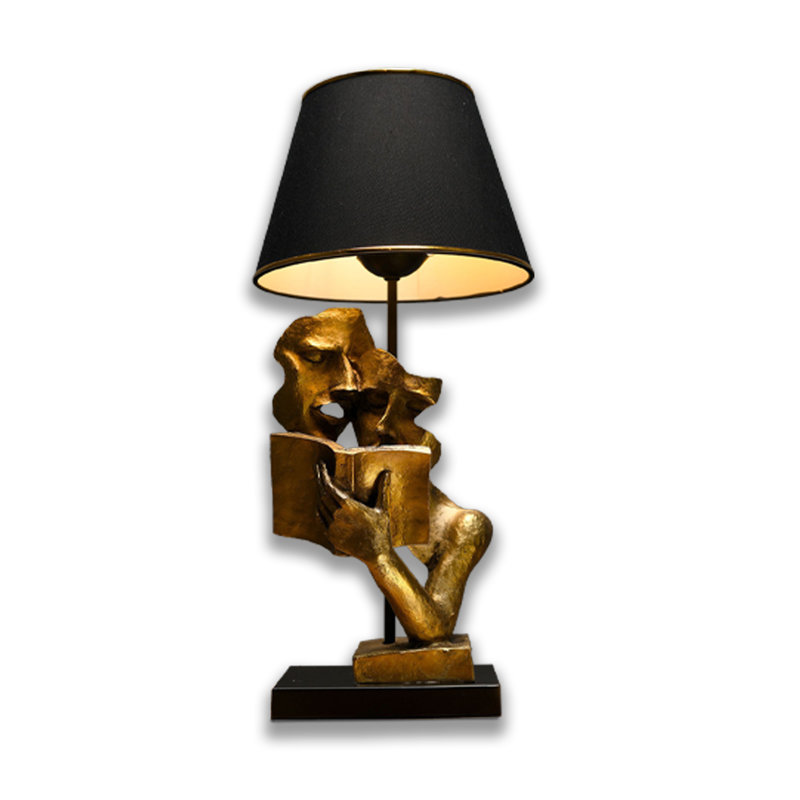 Metal Base Reading Couple Unique Table Lamp