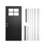 36 po X 80 po Porte d'entrée en fibre de verre avec verre givré - ouverture à droite-130122586
