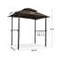 Pavillon de jardin permanent en métal L x P 4 po. Pavillon de jardin en acier pour barbecue-1269535895
