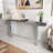 Luxury Full-length Mirror Console Table With Fluted Tempered Glass And Rounded Edge