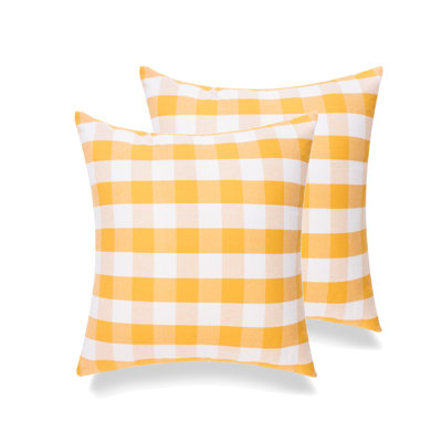 Buffalo Check Checkered Cotton Throw Pillow