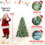 Arbre de Noël avec 92 pommes de pin - 1588 pointes, PVC mélangé et branches à aiguilles dures, structure à charnières pour une installation facile, support en métal robuste - arbre de Noël complet réaliste-138699200