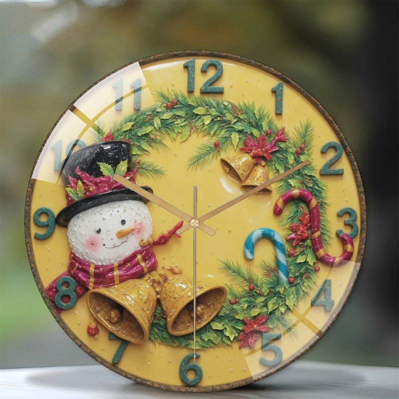 Horloge murale de Noël 12 po