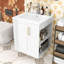 Armoire de salle de bain avec armoire latérale et porte à fermeture douce