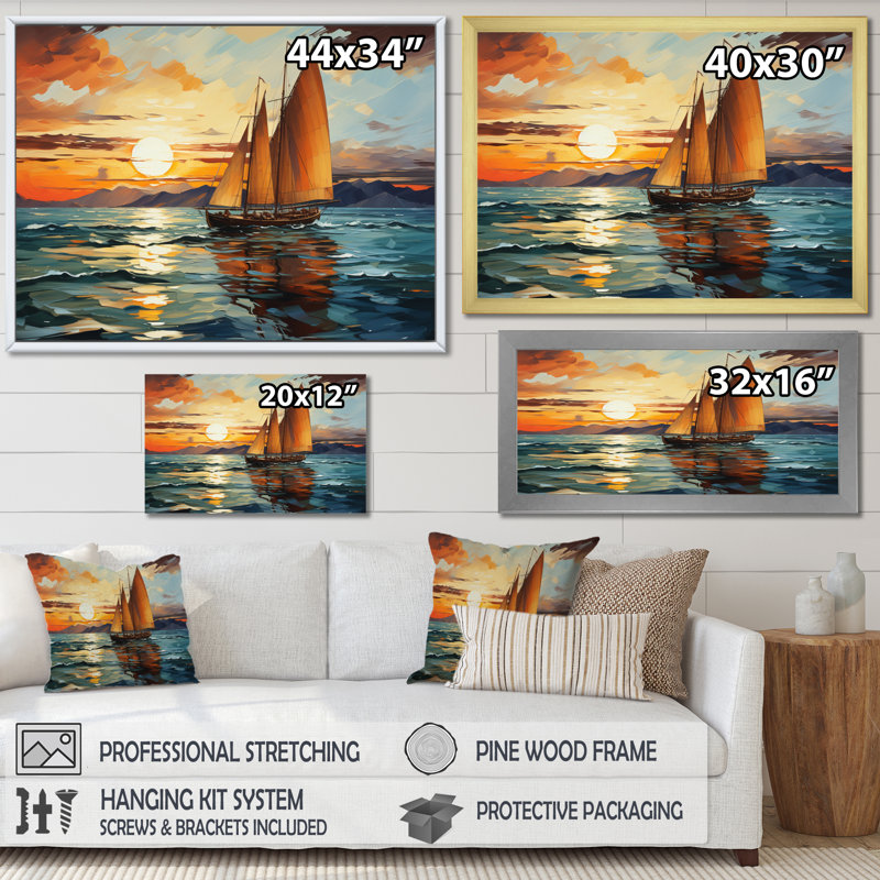 Impression sur toile Iolanta, H 16 po x l 32 po x P 1 po, Toile tendue