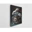 Lapin avec des fleurs sur toile-88650176