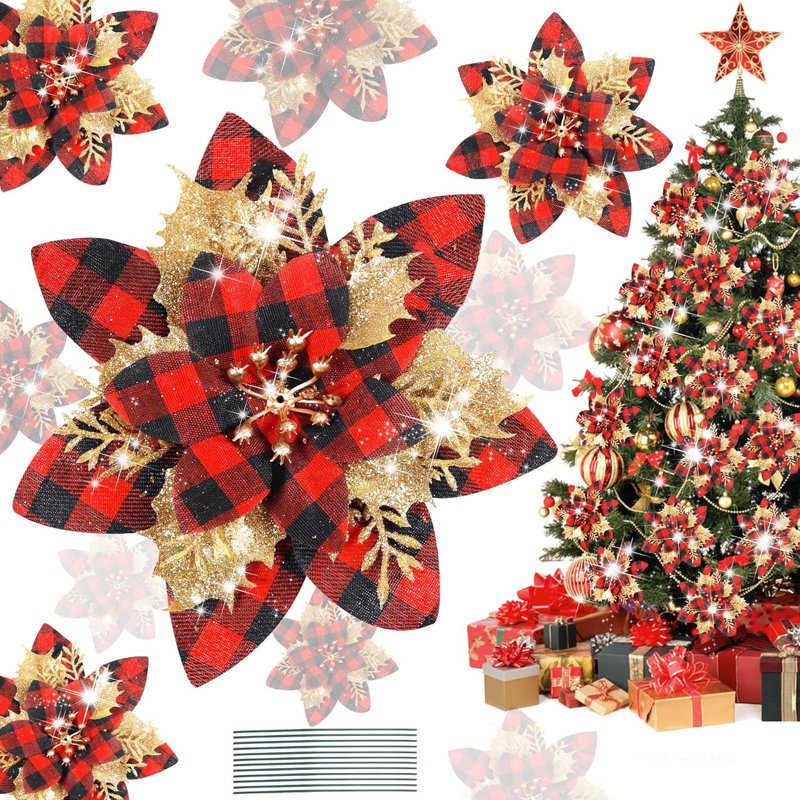 5.7cm Solid Colour Ornament Accessory, Red/Black