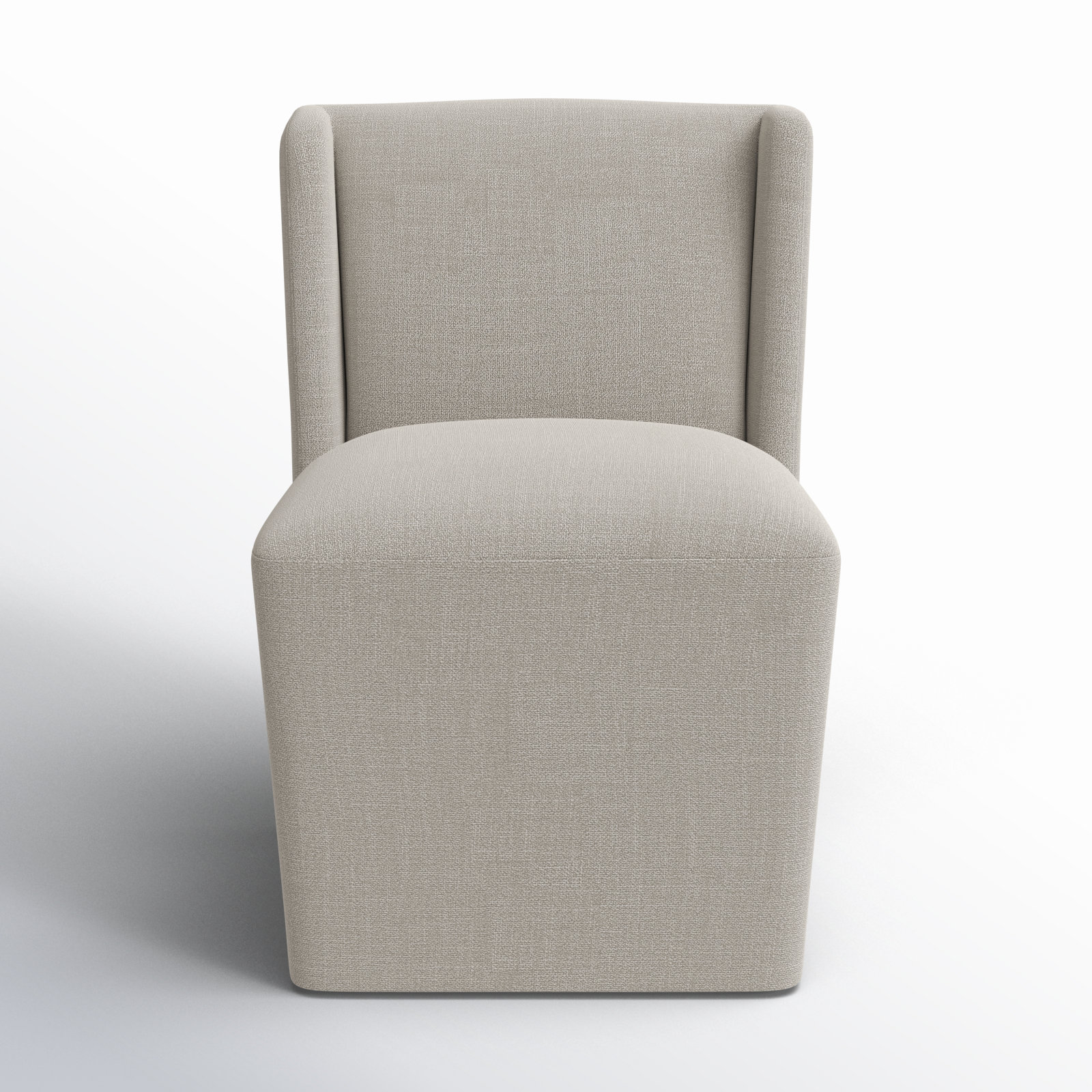 Ardeth Upholstered Side Chair, Effie Flax Performance Linen, 33" H x 23.23" W x 26" D