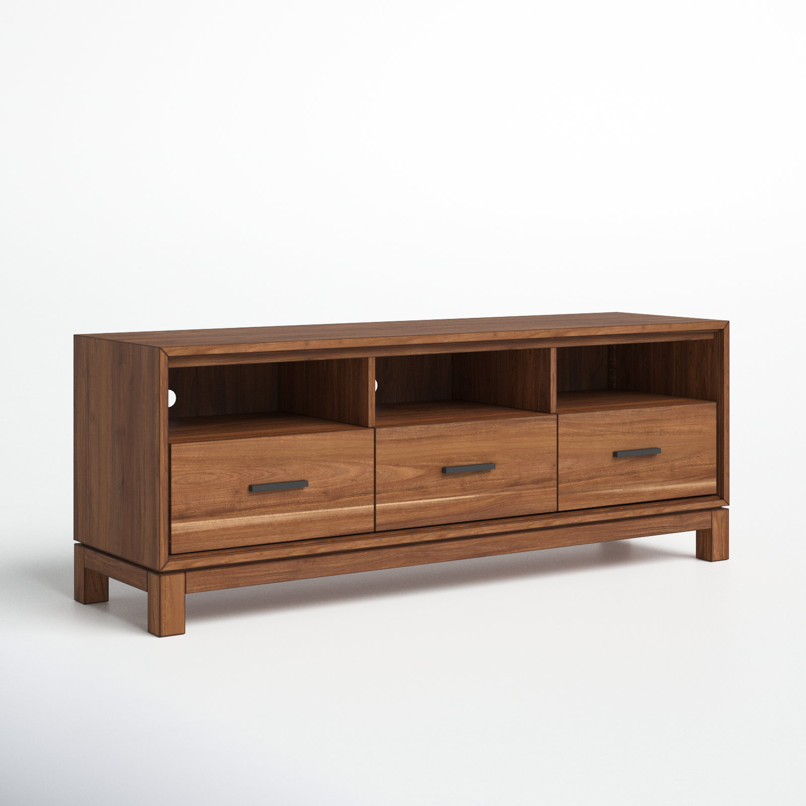 Wrightia 64 " Mahogany TV Stand, Honey Maple
