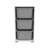 Multi-Purpose Cabinet with Numerous Shelves, White & Grey | 100% Melamine Coated Particle Board, Dimensions: 17.7 x 35.4 x 11.8 inches | Durable Plastic Legs, Wall-Mountable Design Perfect for Organizing Home or Office-2011951500