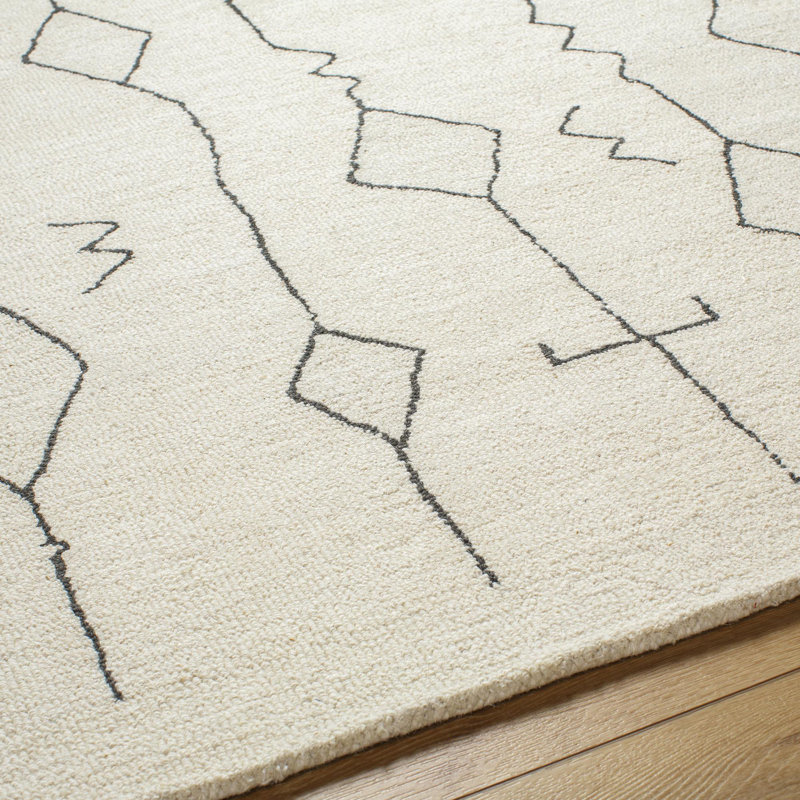Dena Wool Southwestern Indoor Rug, Rectangle 6' x 9'