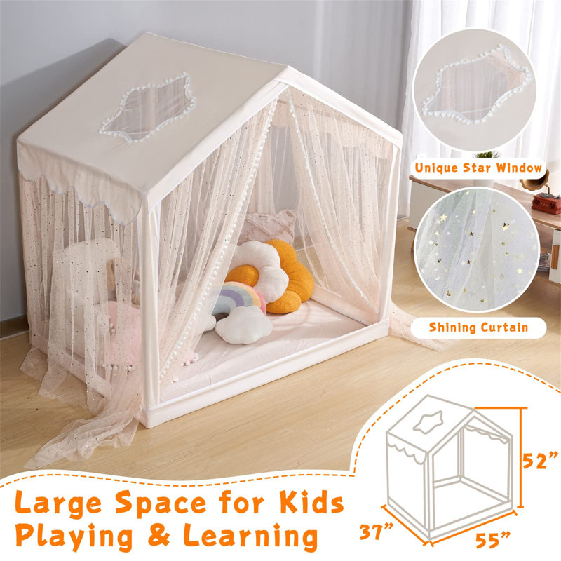 Game Tent, Game House, House Tent, Beige