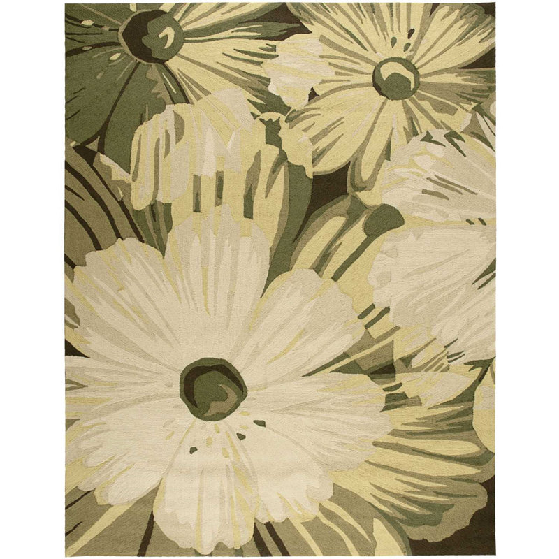 Asiha Floral Indoor Rug, Rectangle 5' x 7'6"